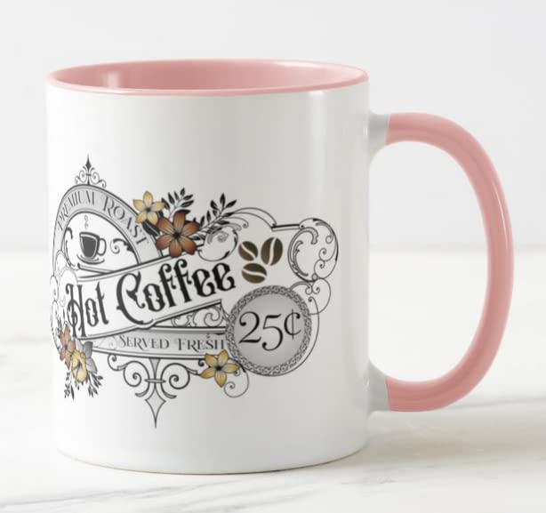 Vixar Hot Coffee Premium Roast Served Fresh Coloured Mug Cup Gift Birthday Work Office Christmas Tea Coffee