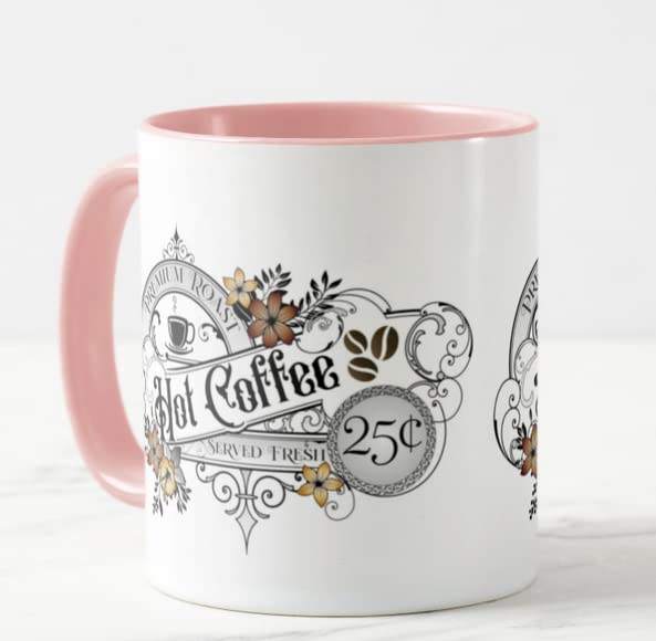Vixar Hot Coffee Premium Roast Served Fresh Coloured Mug Cup Gift Birthday Work Office Christmas Tea Coffee