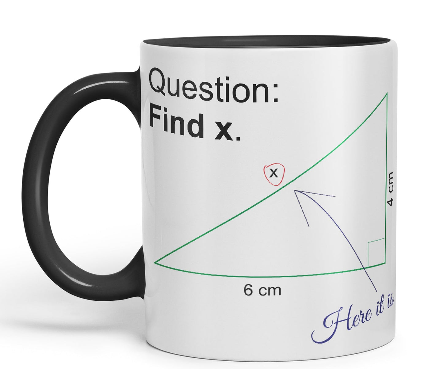Vixar Find X Mug Cup Mathematics Maths Question Teacher Professor Student Ceramic Coloured Mug Present Gift