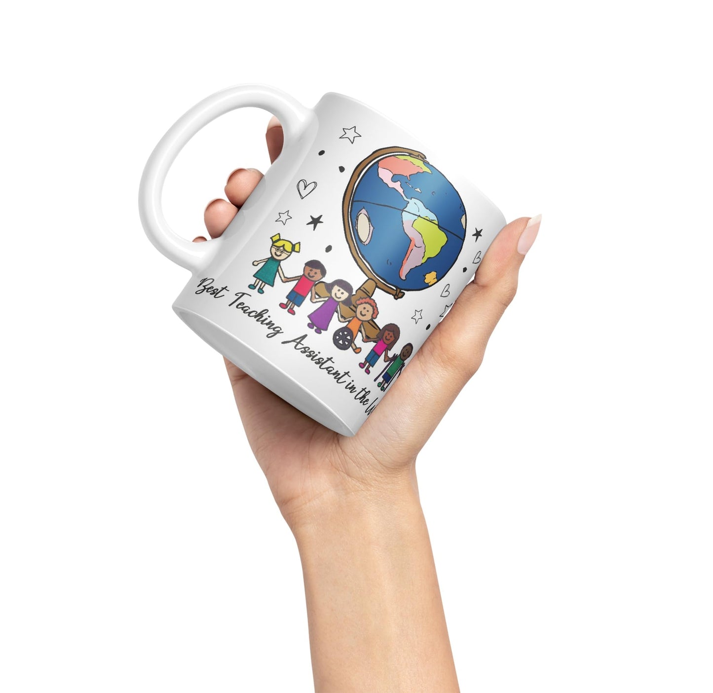 Vixar Best Teaching Assistant in The World, Teacher Mug, Teacher Gift from Kids, School Gift, end of Year