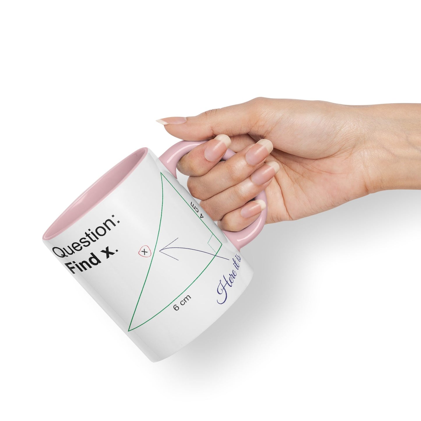 Vixar Find X Mug Cup Mathematics Maths Question Teacher Professor Student Ceramic Coloured Mug Present Gift
