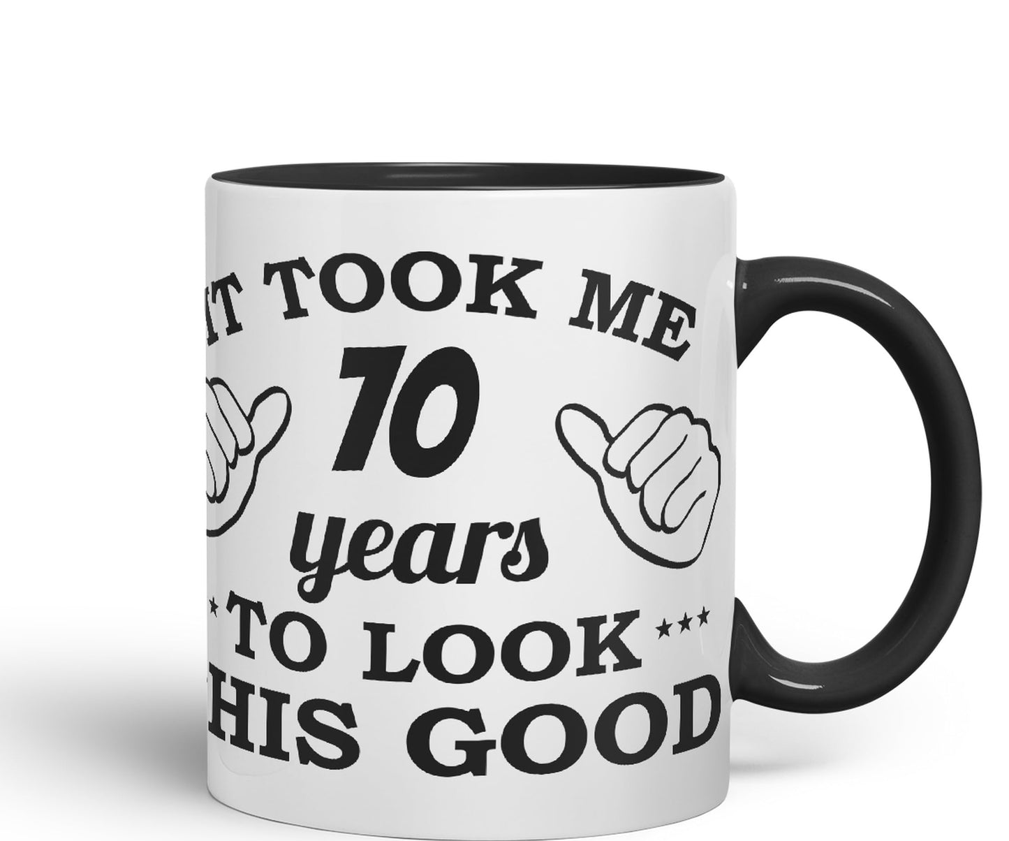 Vixar It Took me 70 Years to Look This Good Happy Birthday Ceramic Coloured Mug Cup Gift Coffee Tea