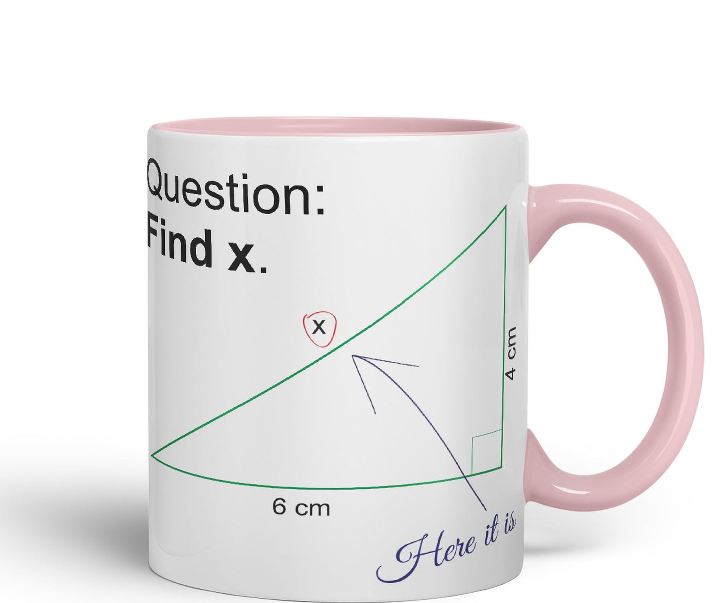 Vixar Find X Mug Cup Mathematics Maths Question Teacher Professor Student Ceramic Coloured Mug Present Gift