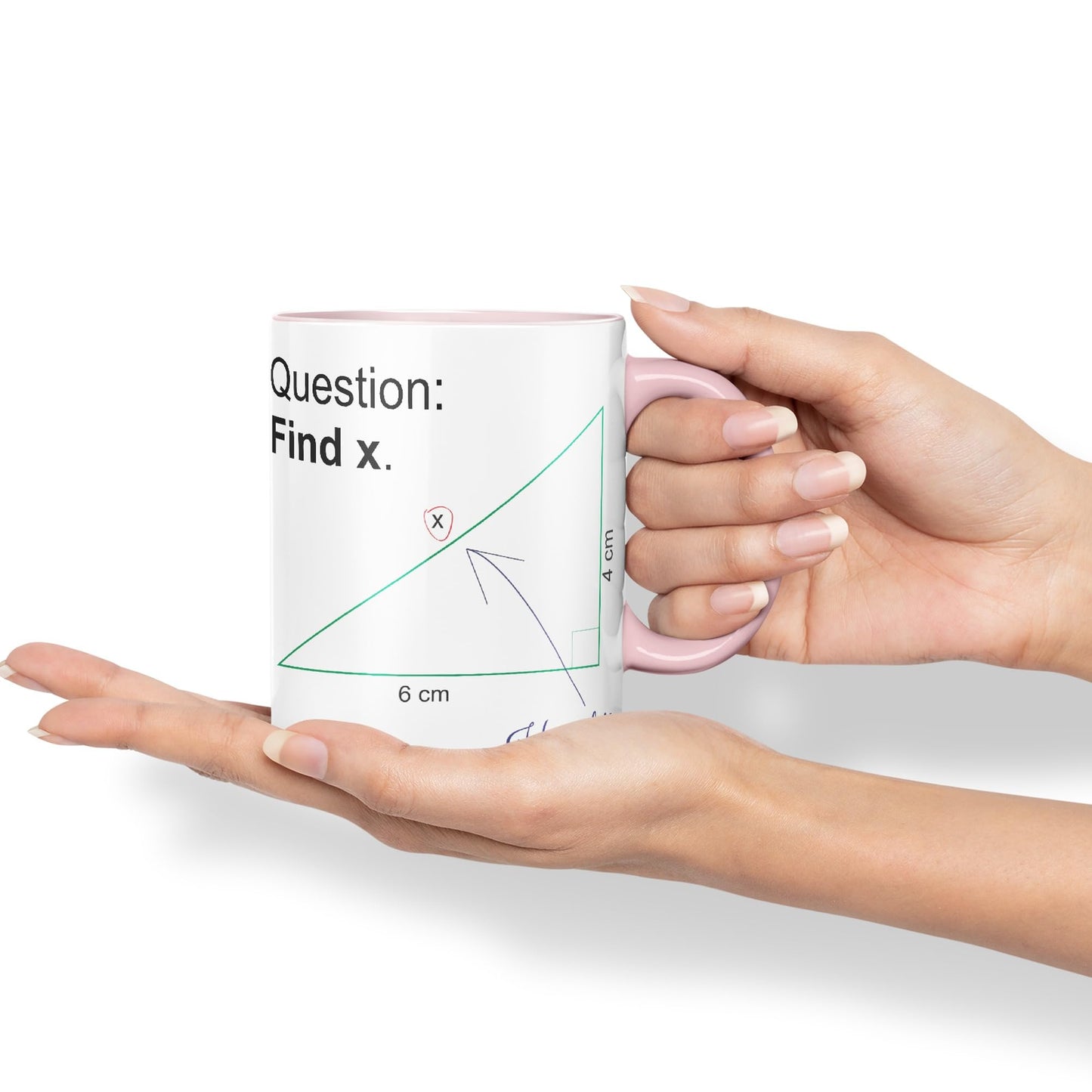 Vixar Find X Mug Cup Mathematics Maths Question Teacher Professor Student Ceramic Coloured Mug Present Gift