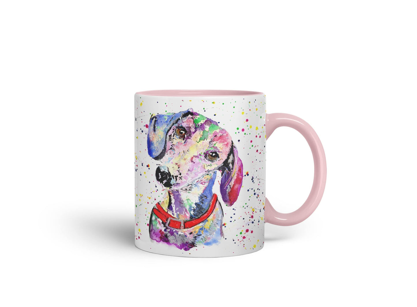 Vixar Dachshund Dog Pet Animals Watercolour Art Coloured Mug Cup Gift Birthday Work Office Tea Coffee