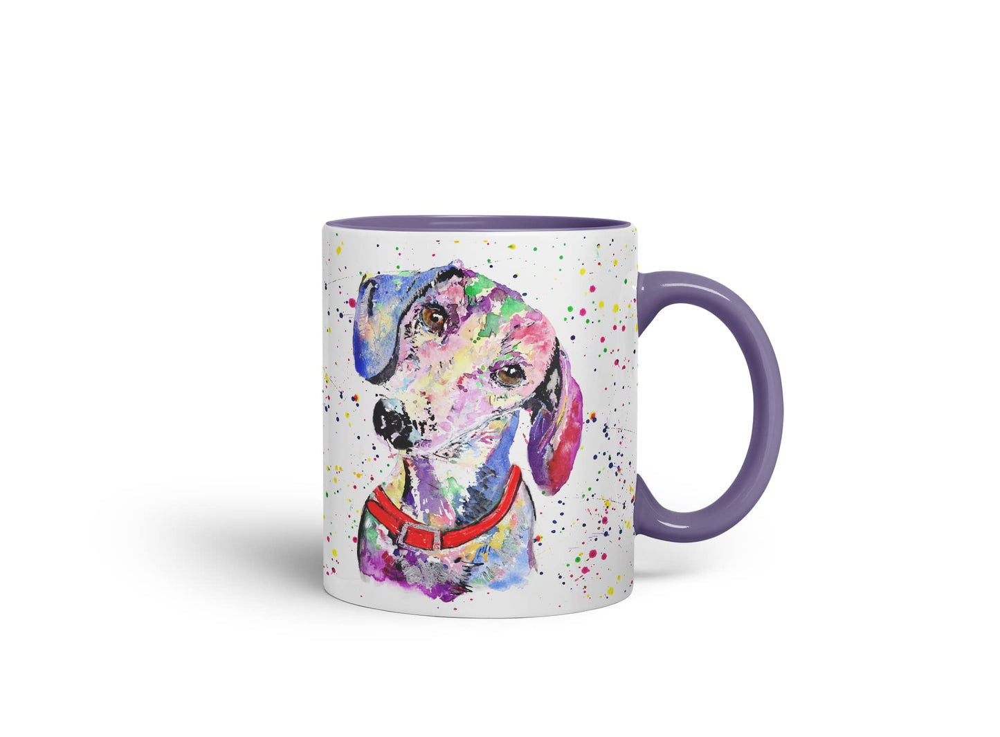 Vixar Dachshund Dog Pet Animals Watercolour Art Coloured Mug Cup Gift Birthday Work Office Tea Coffee