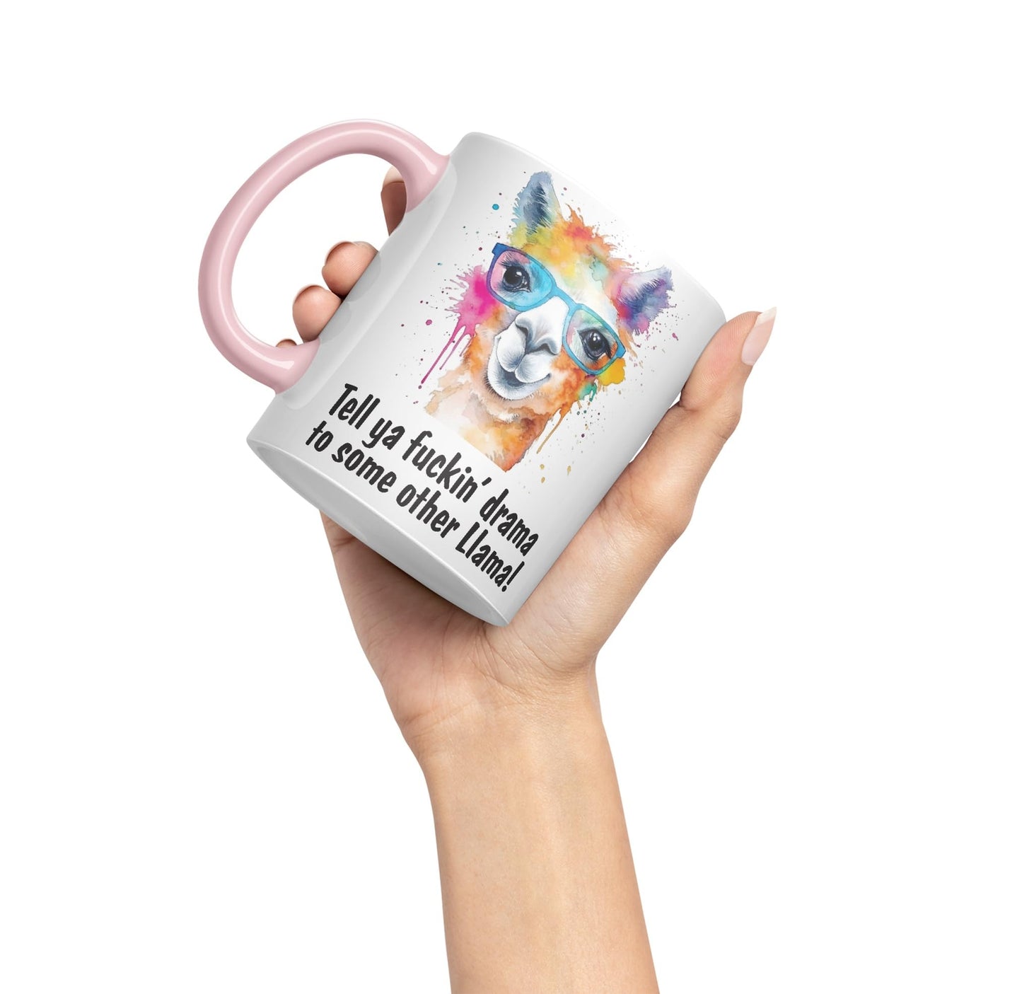 Tell ya fu.. Drama to Some Other Llama! Joke Sarcastic Ceramic Coloured Mug Cup for Tea Coffee Hot Brew 330ml 11Oz Joke