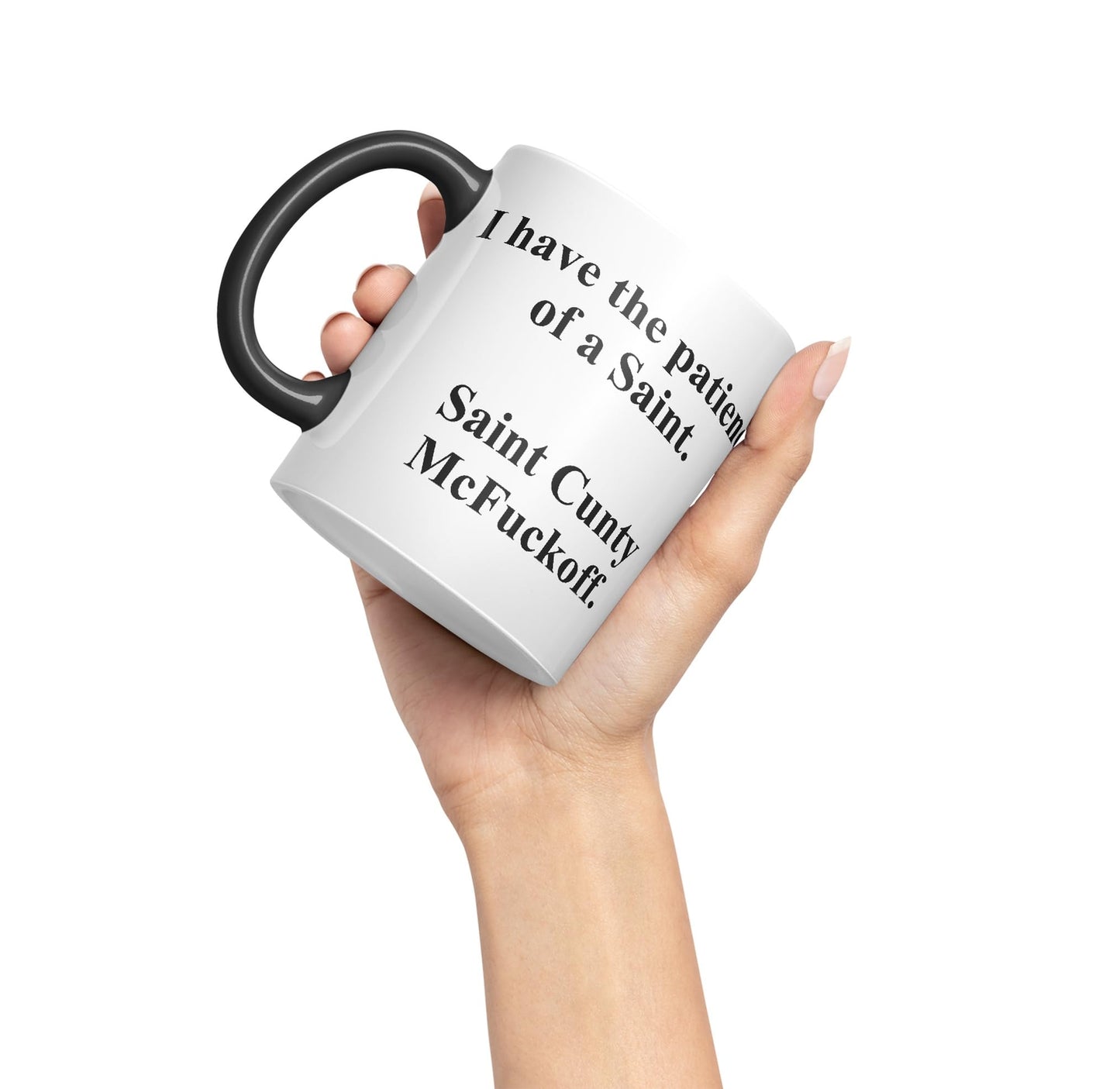 Vixar I Have The Patience of a Saint Coloured Ceramic Mug Cup Gift 330ml 11oz Work Office Tea Coffee