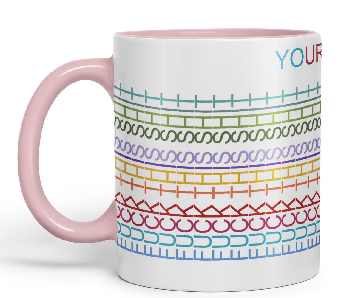Vixar Personalised Customised Message Fuck This Shit Mug Hidden Message Funny Adult Humor Sarcastic Gift Ceramic Coloured Mug Cup for Tea Coffee Hot Brew 330ml 11Oz Gift