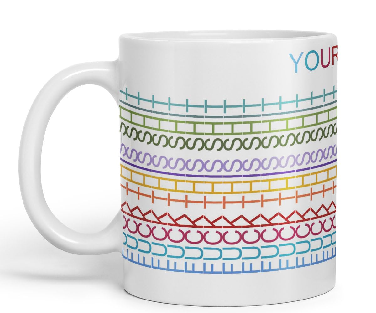 Vixar Personalised Customised Message Fuck This Shit Mug Hidden Message Funny Adult Humor Sarcastic Gift Ceramic Coloured Mug Cup for Tea Coffee Hot Brew 330ml 11Oz Gift
