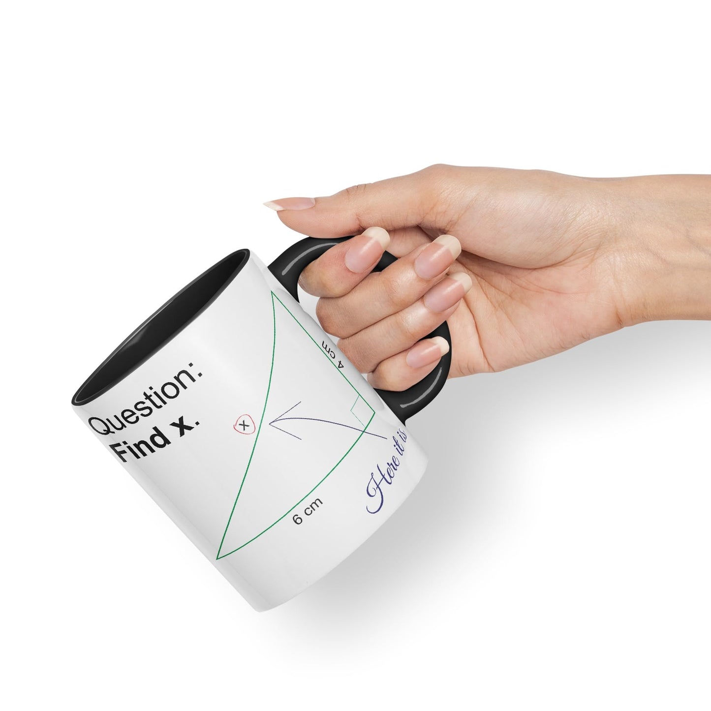Vixar Find X Mug Cup Mathematics Maths Question Teacher Professor Student Ceramic Coloured Mug Present Gift
