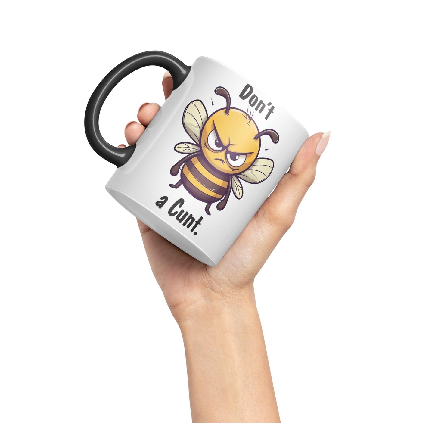 Don't be a Cun't Joke Sarcastic bee Ceramic Coloured Mug Cup for Tea Coffee Hot Brew 330ml 11Oz