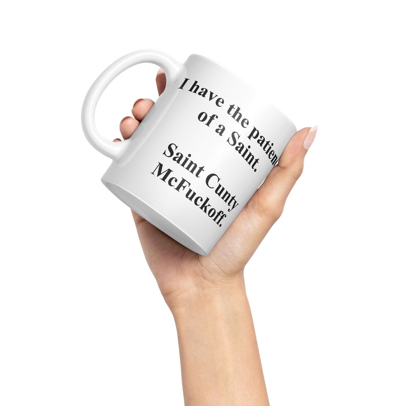 Vixar I Have The Patience of a Saint Coloured Ceramic Mug Cup Gift 330ml 11oz Work Office Tea Coffee