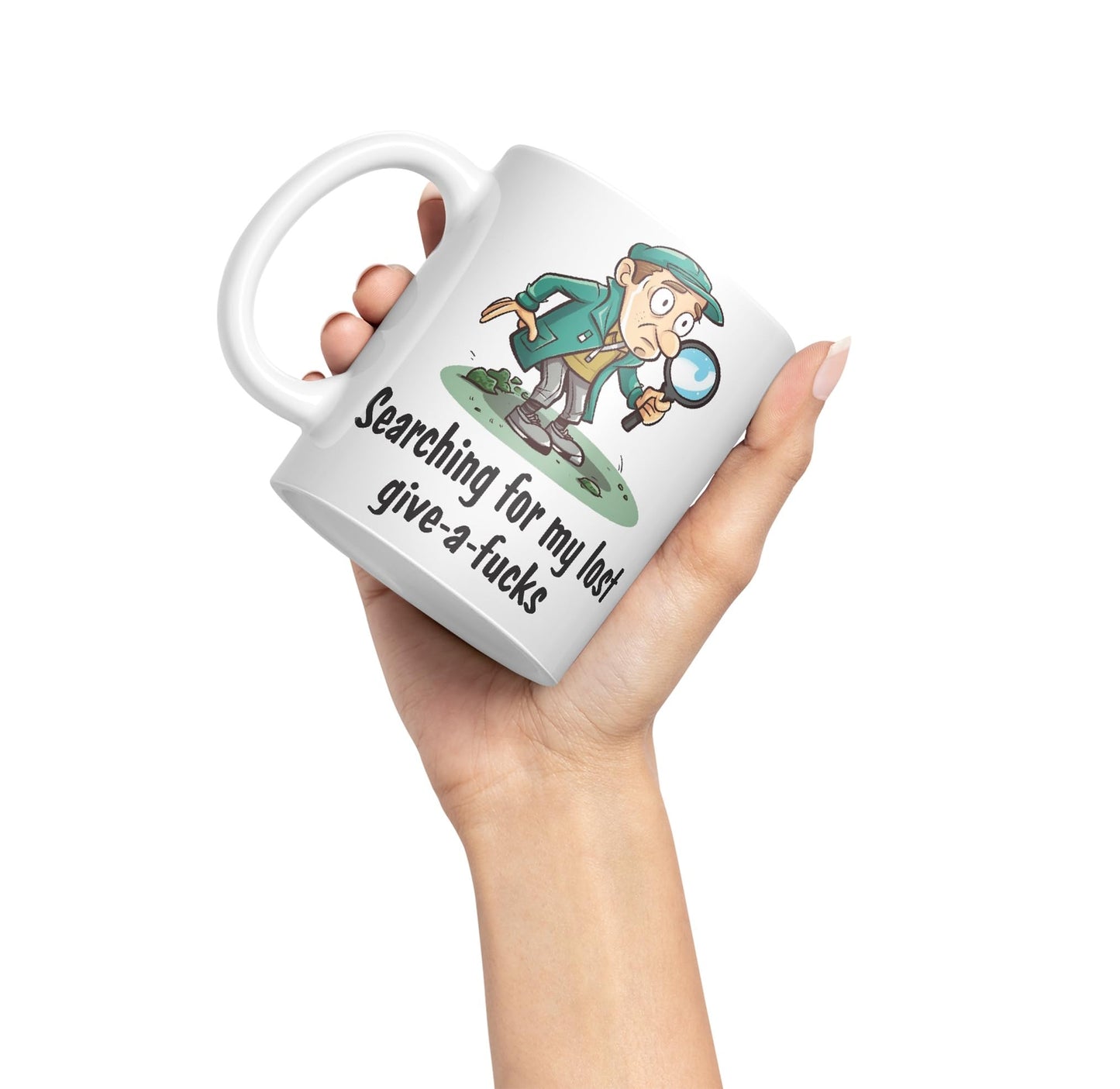 Serching for My Lost give-a-f.. Sarcastic Joke Ceramic Coloured Mug Cup for Tea Coffee Hot Brew 330ml 11 Oz Gift