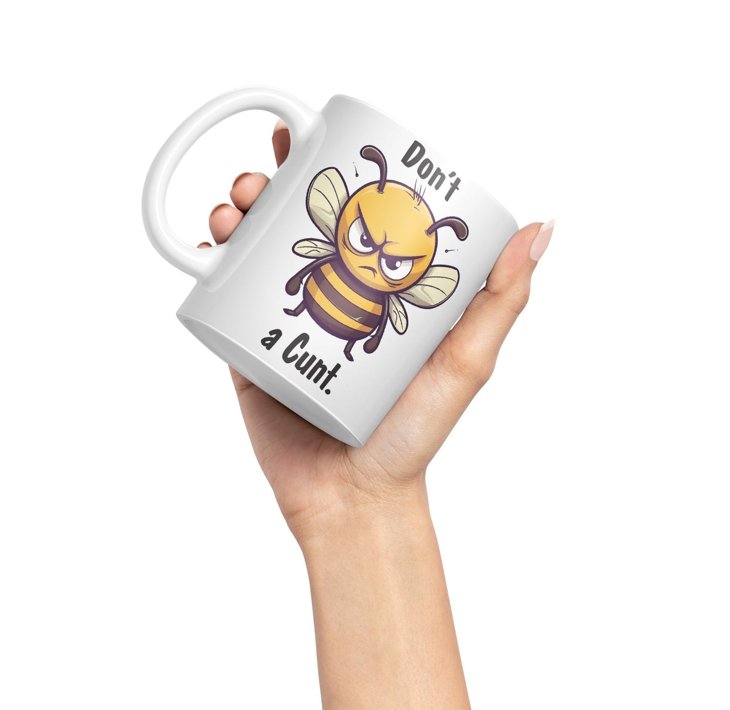 Don't be a Cun't Joke Sarcastic bee Ceramic Coloured Mug Cup for Tea Coffee Hot Brew 330ml 11Oz