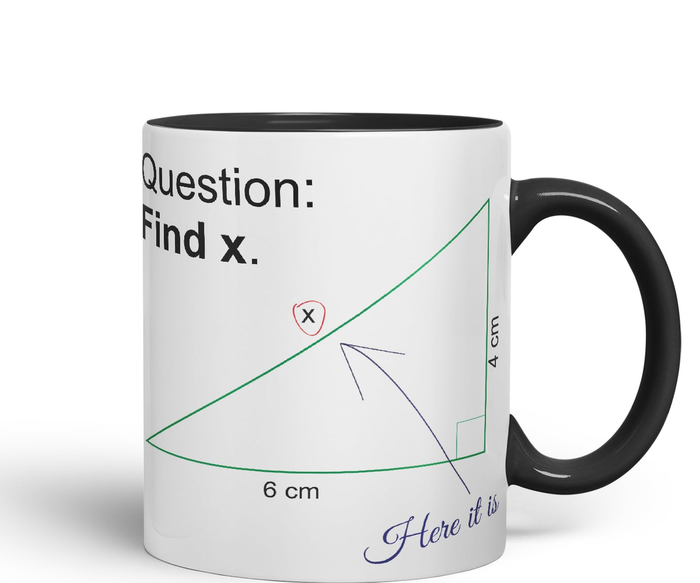 Vixar Find X Mug Cup Mathematics Maths Question Teacher Professor Student Ceramic Coloured Mug Present Gift