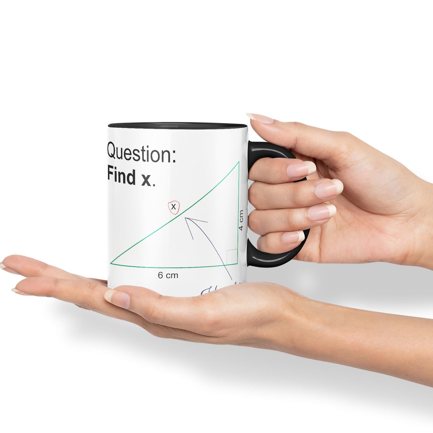Vixar Find X Mug Cup Mathematics Maths Question Teacher Professor Student Ceramic Coloured Mug Present Gift