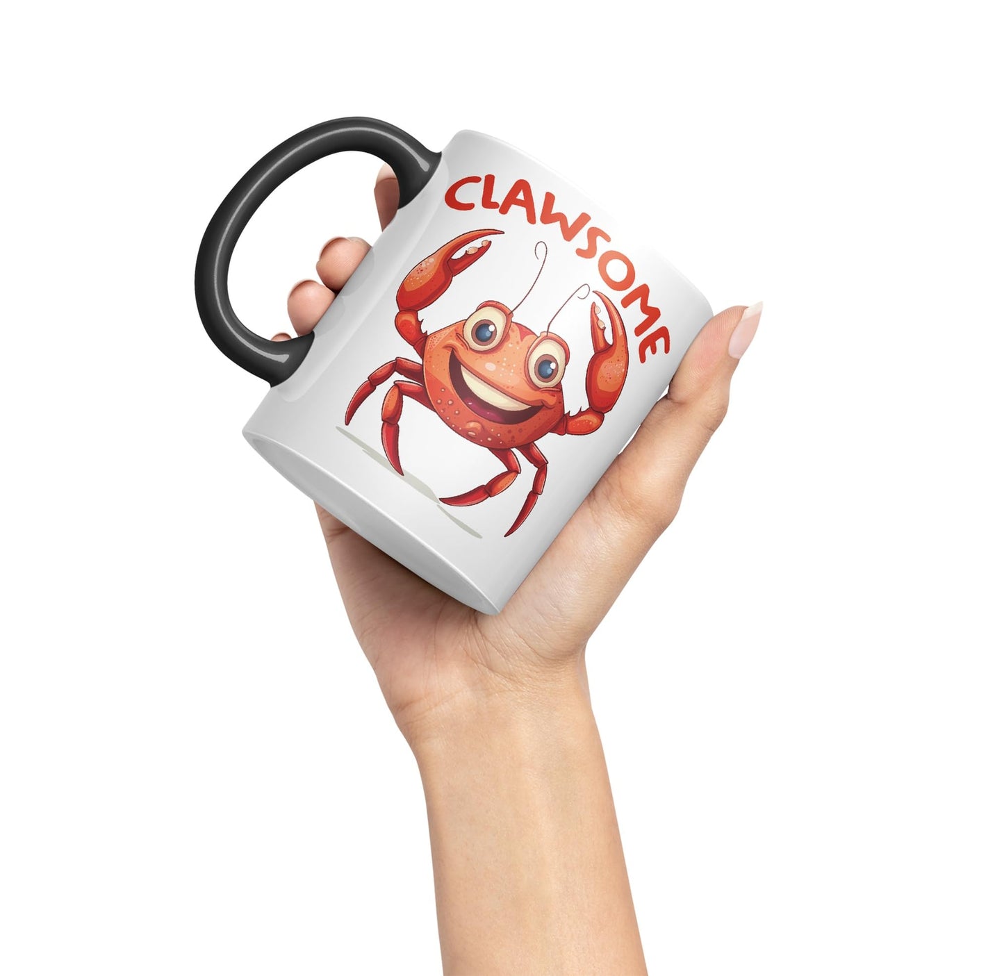 Clawsome Crab, Joke sarkasm Sarcastic Ceramic Coloured Mug Cup for Tea Coffee Hot Brew 330ml 11Oz Gift