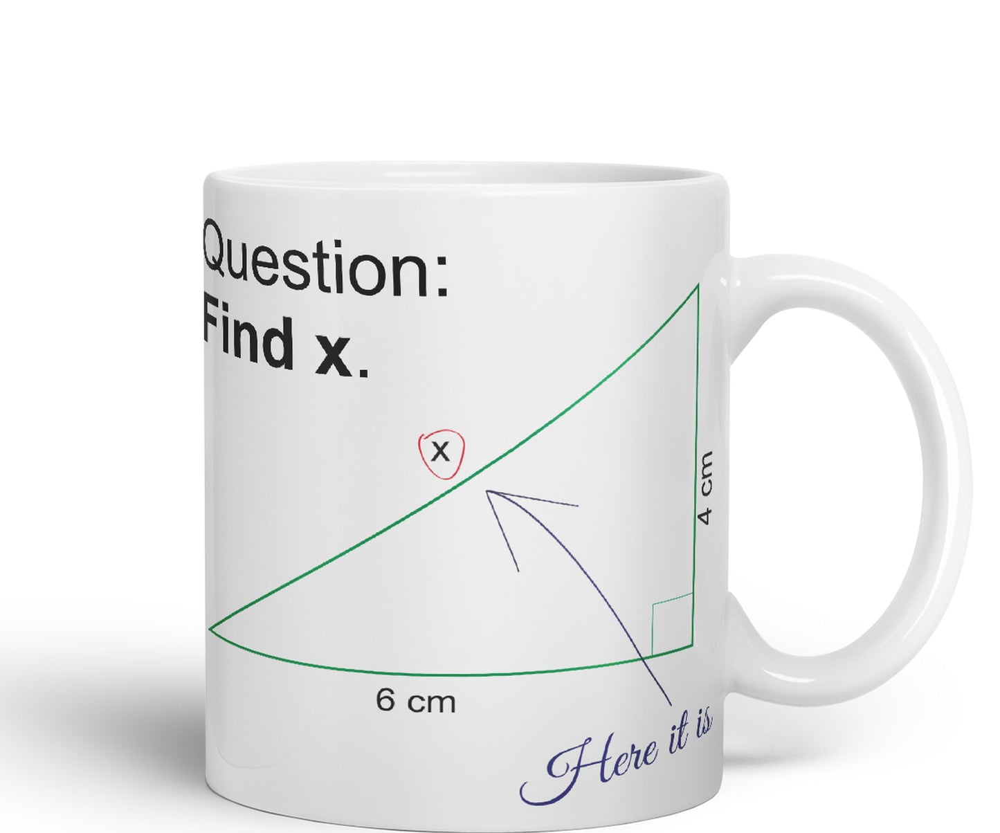 Vixar Find X Mug Cup Mathematics Maths Question Teacher Professor Student Ceramic Coloured Mug Present Gift