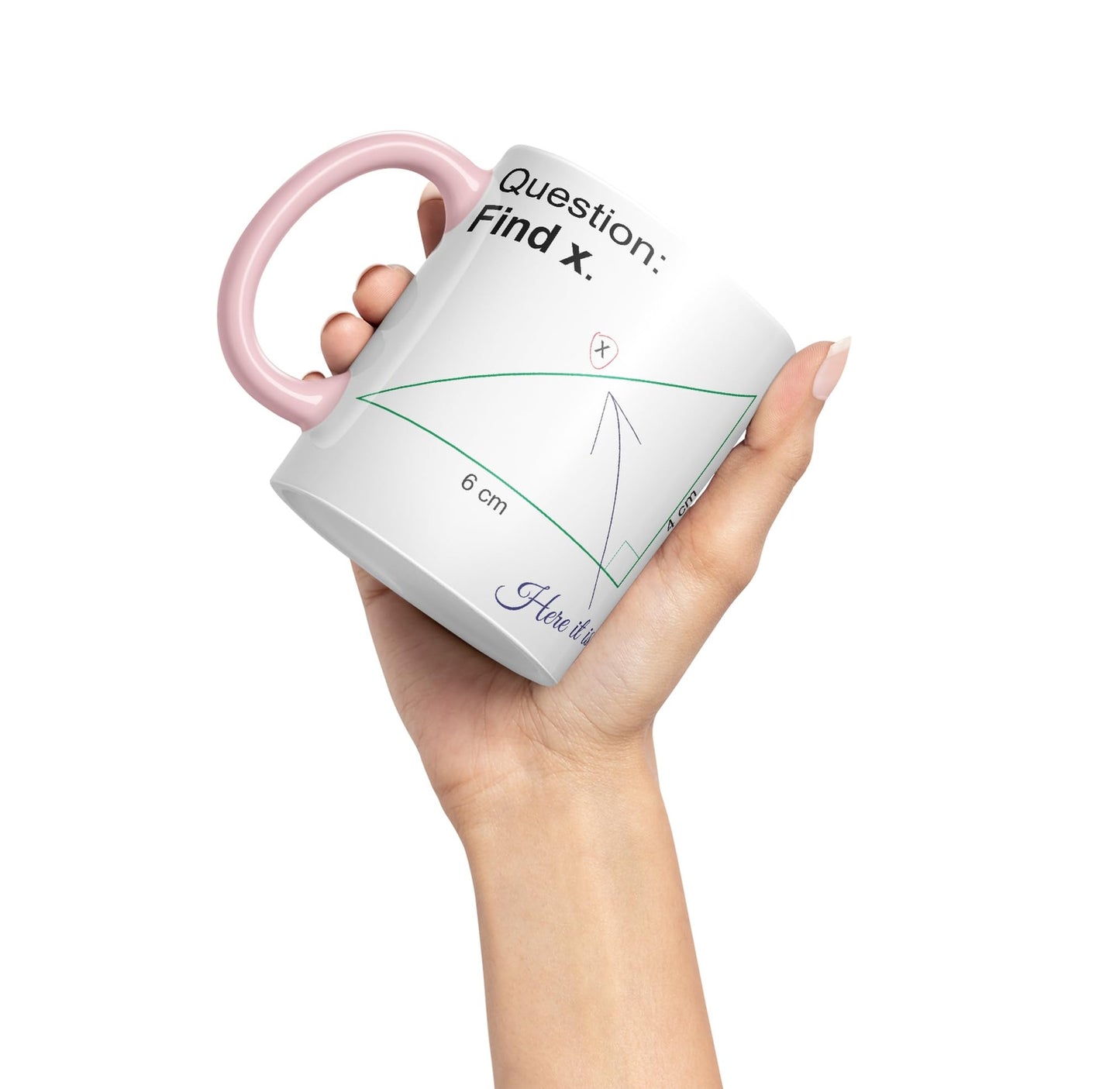 Vixar Find X Mug Cup Mathematics Maths Question Teacher Professor Student Ceramic Coloured Mug Present Gift