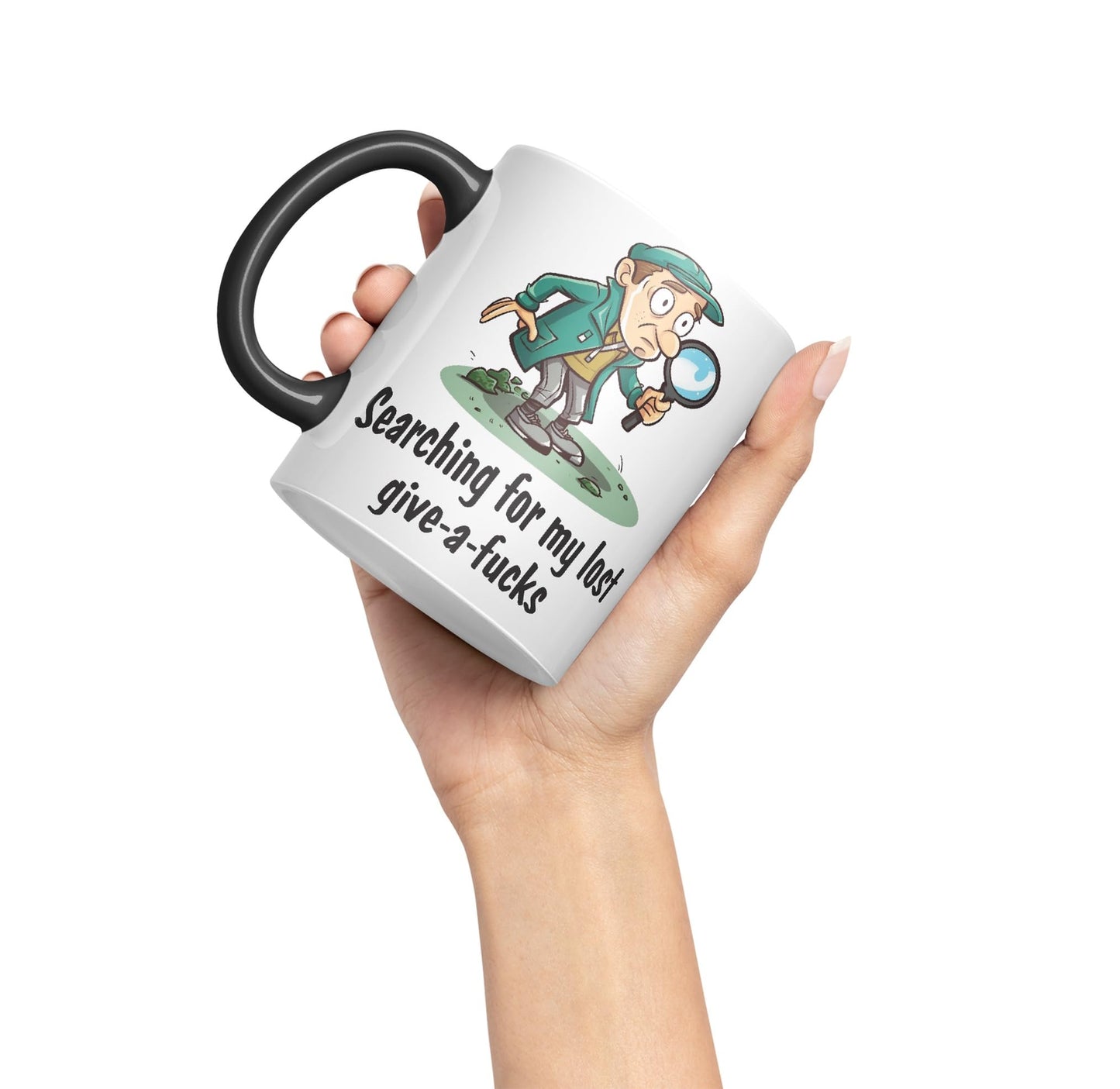 Serching for My Lost give-a-f.. Sarcastic Joke Ceramic Coloured Mug Cup for Tea Coffee Hot Brew 330ml 11 Oz Gift