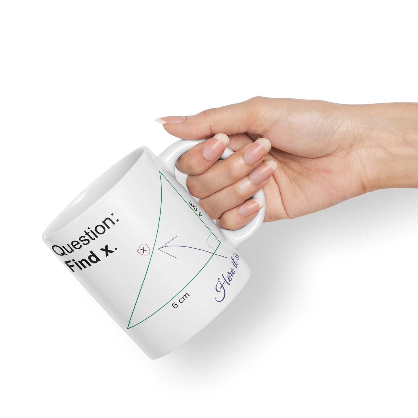 Vixar Find X Mug Cup Mathematics Maths Question Teacher Professor Student Ceramic Coloured Mug Present Gift