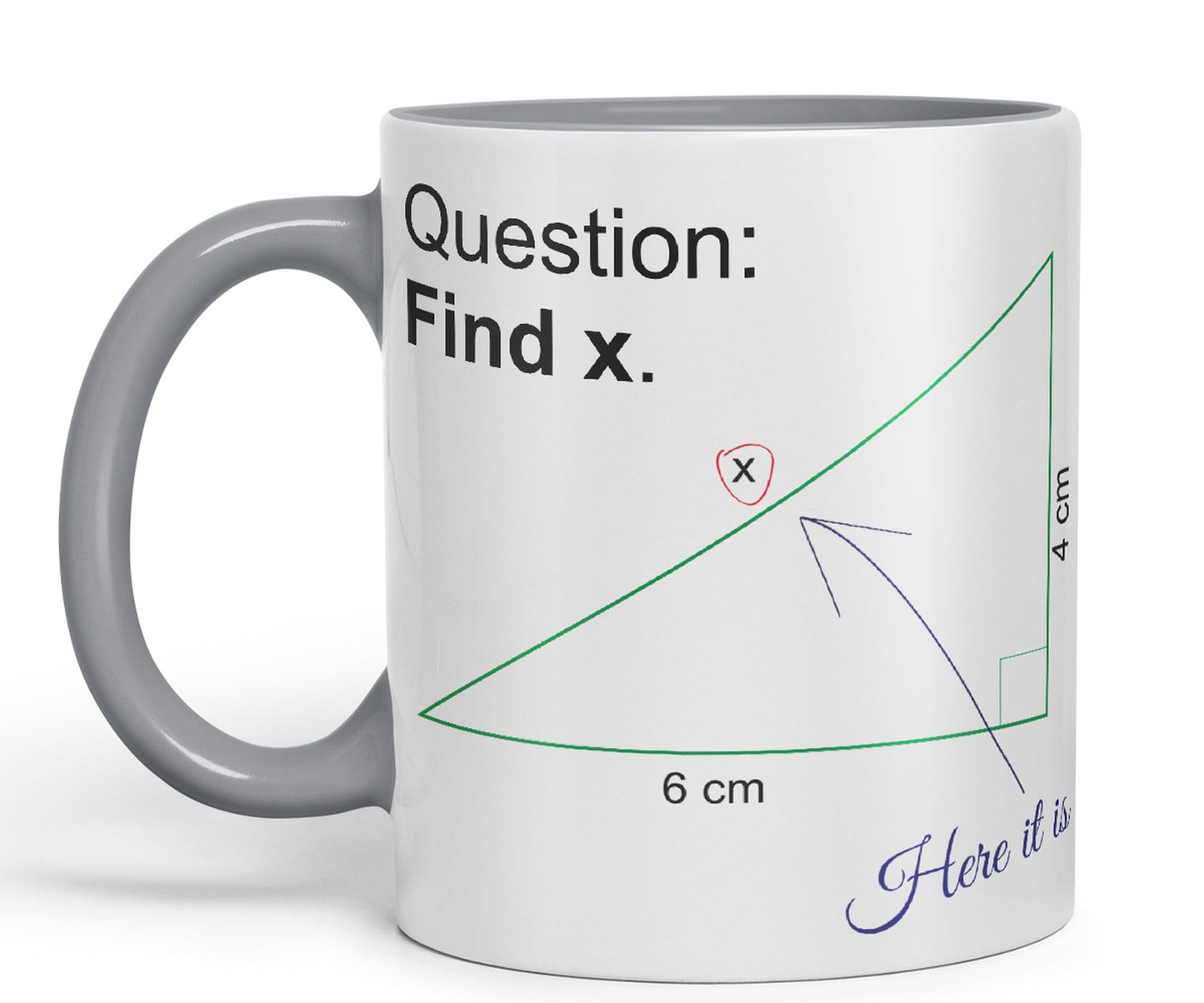 Vixar Find X Mug Cup Mathematics Maths Question Teacher Professor Student Ceramic Coloured Mug Present Gift