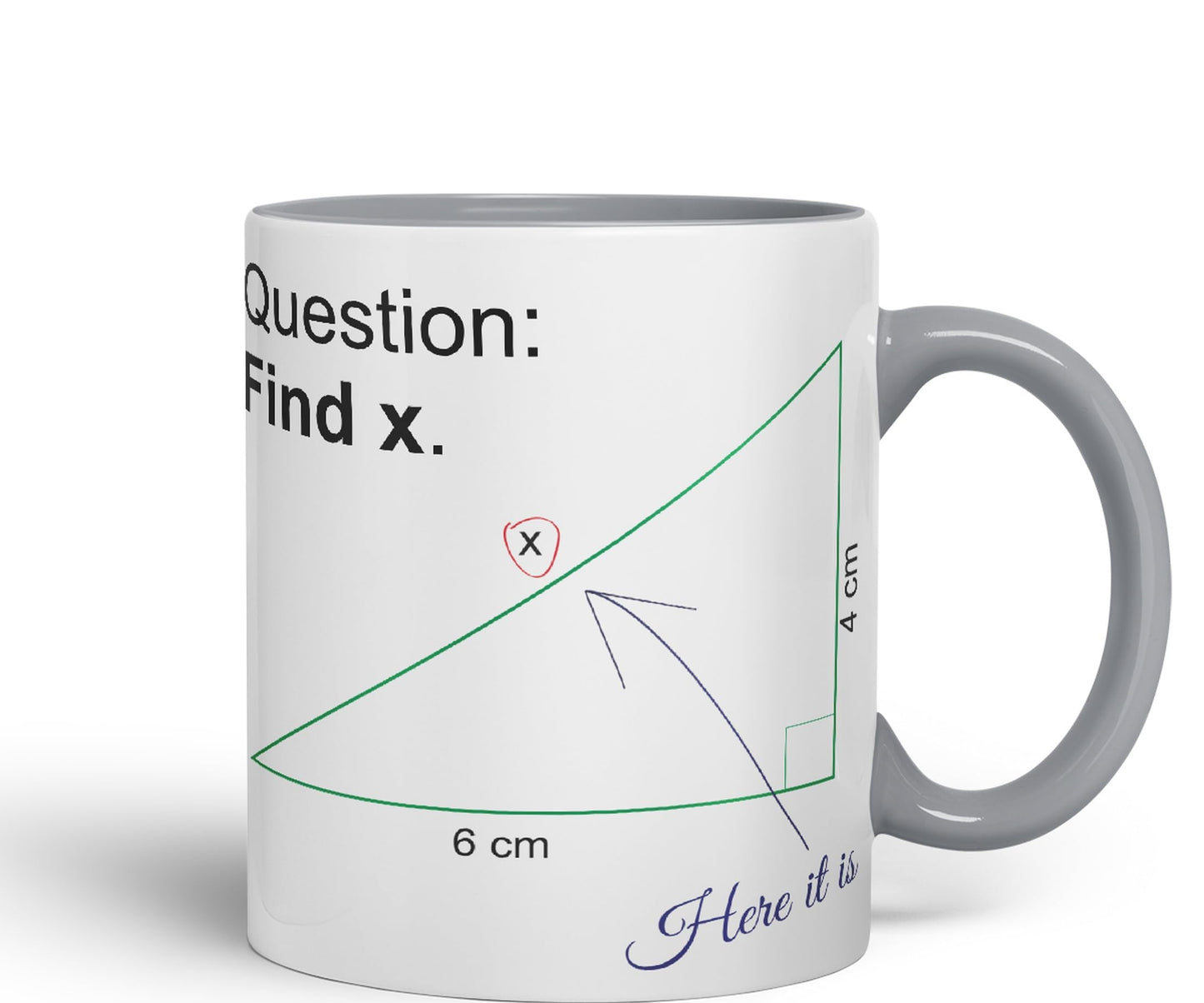 Vixar Find X Mug Cup Mathematics Maths Question Teacher Professor Student Ceramic Coloured Mug Present Gift