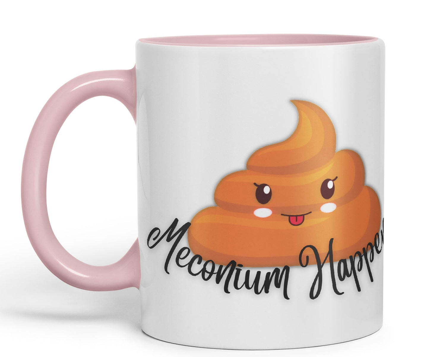 Vixar Anatomy Pun Humor Meconium Happens Coloured Ceramic 330 ml Mug Cup Gift Birthday Work Office Tea Coffee