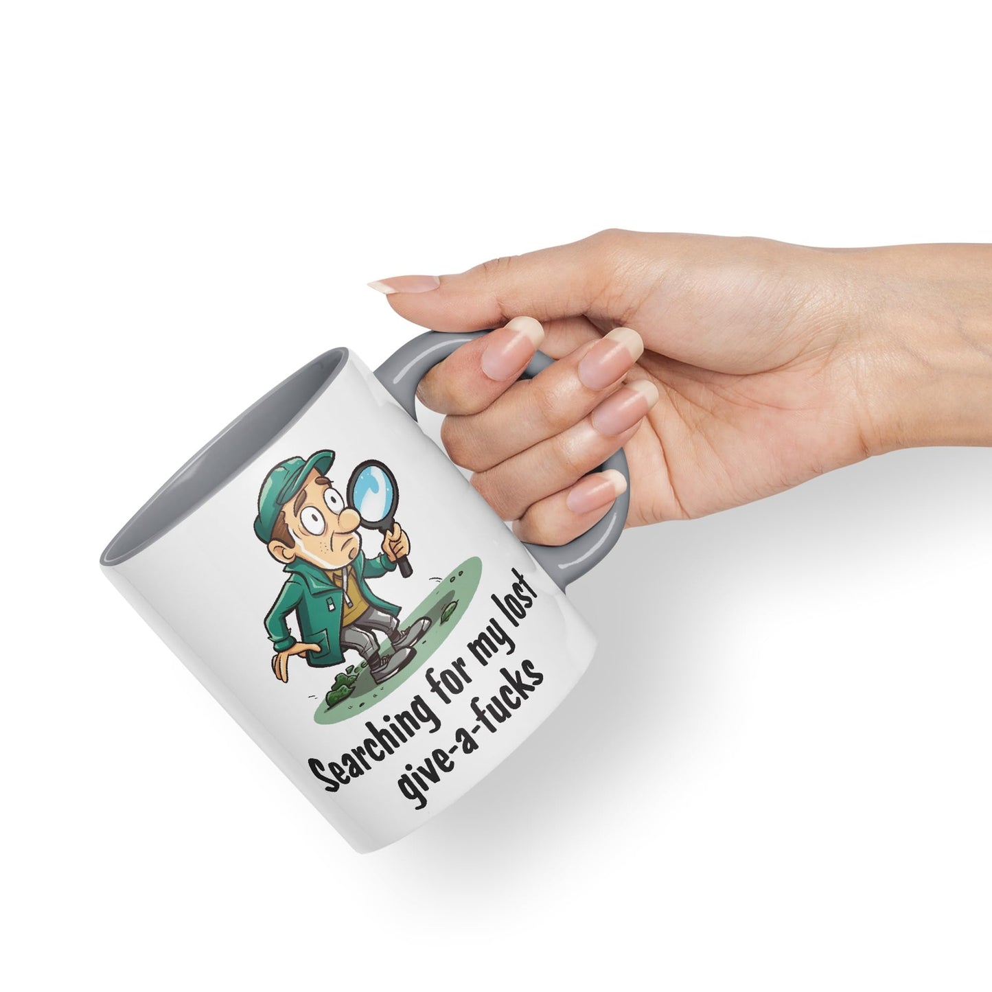 Serching for My Lost give-a-f.. Sarcastic Joke Ceramic Coloured Mug Cup for Tea Coffee Hot Brew 330ml 11 Oz Gift