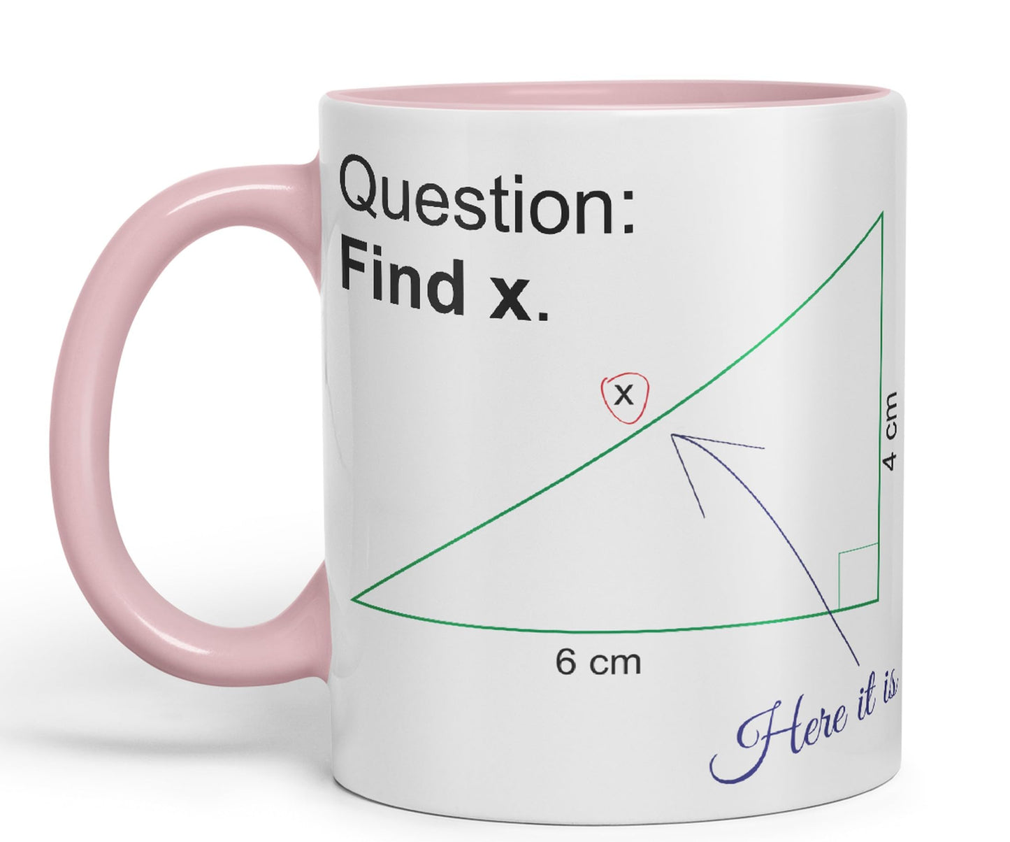 Vixar Find X Mug Cup Mathematics Maths Question Teacher Professor Student Ceramic Coloured Mug Present Gift
