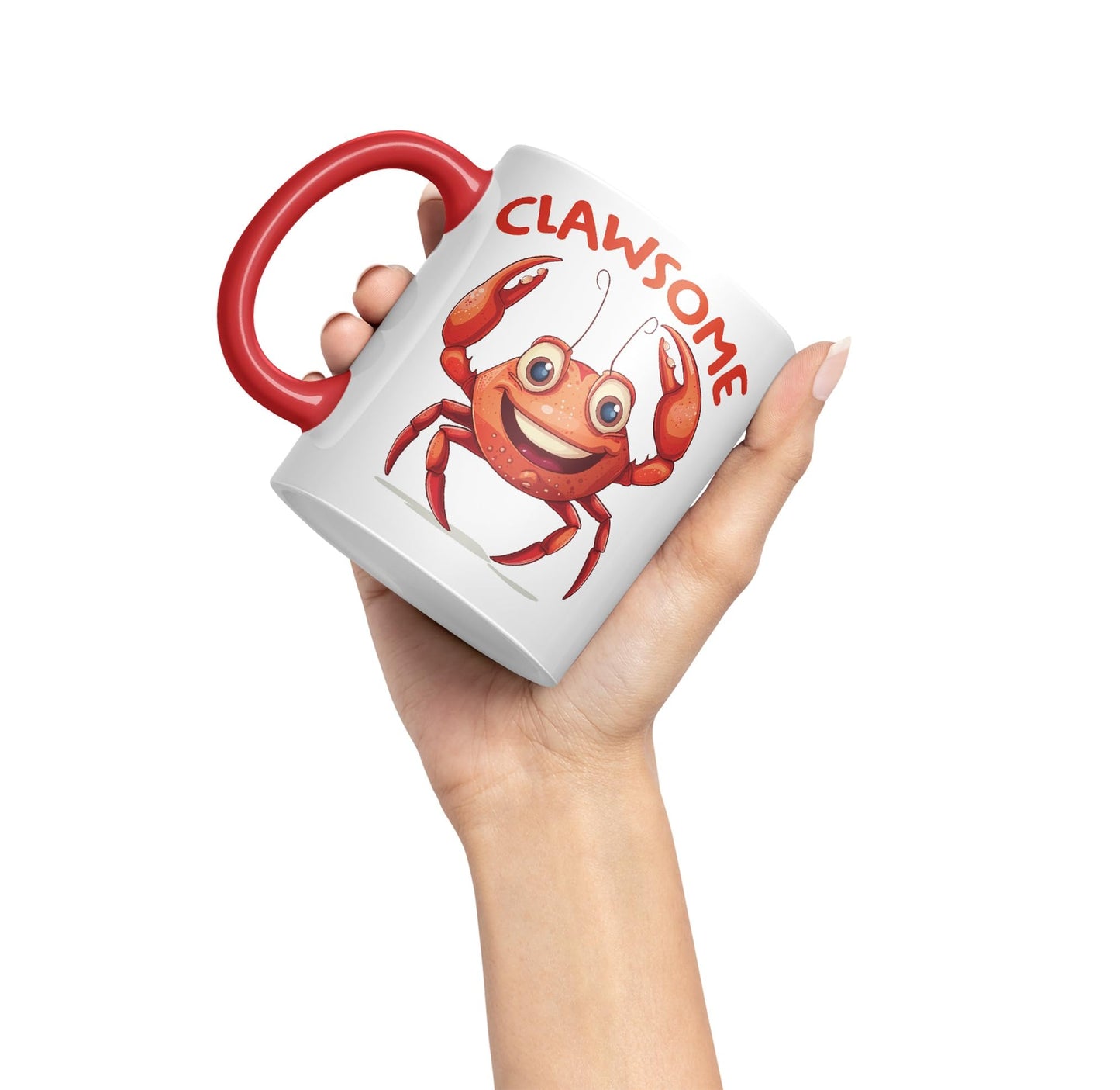 Clawsome Crab, Joke sarkasm Sarcastic Ceramic Coloured Mug Cup for Tea Coffee Hot Brew 330ml 11Oz Gift