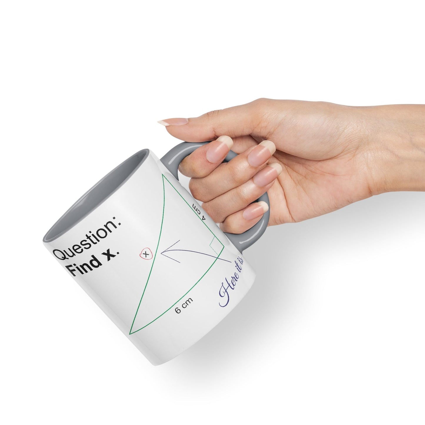 Vixar Find X Mug Cup Mathematics Maths Question Teacher Professor Student Ceramic Coloured Mug Present Gift