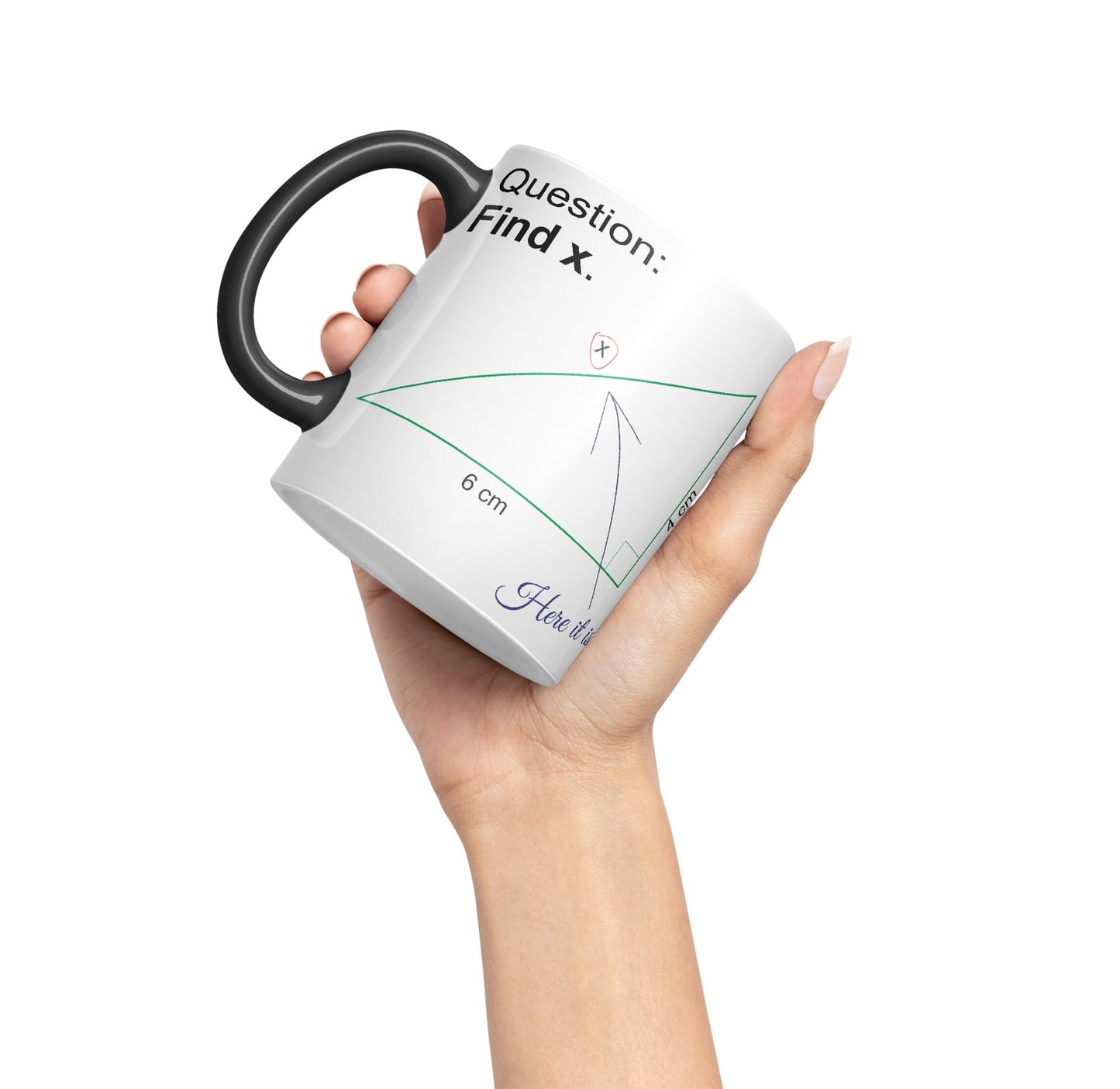 Vixar Find X Mug Cup Mathematics Maths Question Teacher Professor Student Ceramic Coloured Mug Present Gift