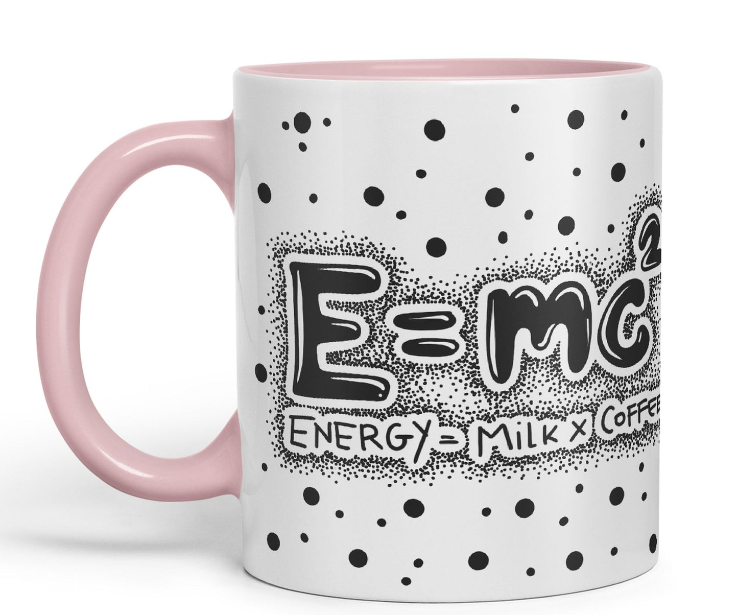 Vixar Energy Coffee Milk E-mc2 Joke Coloured Ceramic Mug Cup Gift 330ml 11oz Work Office Tea Coffee