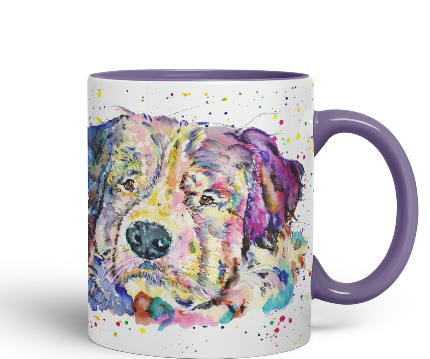 Bernese Mountain Dog Pet animals Watercolour Ceramic Coloured Mug Cup for Tea Coffee Hot brew 330ml 11Oz Gift