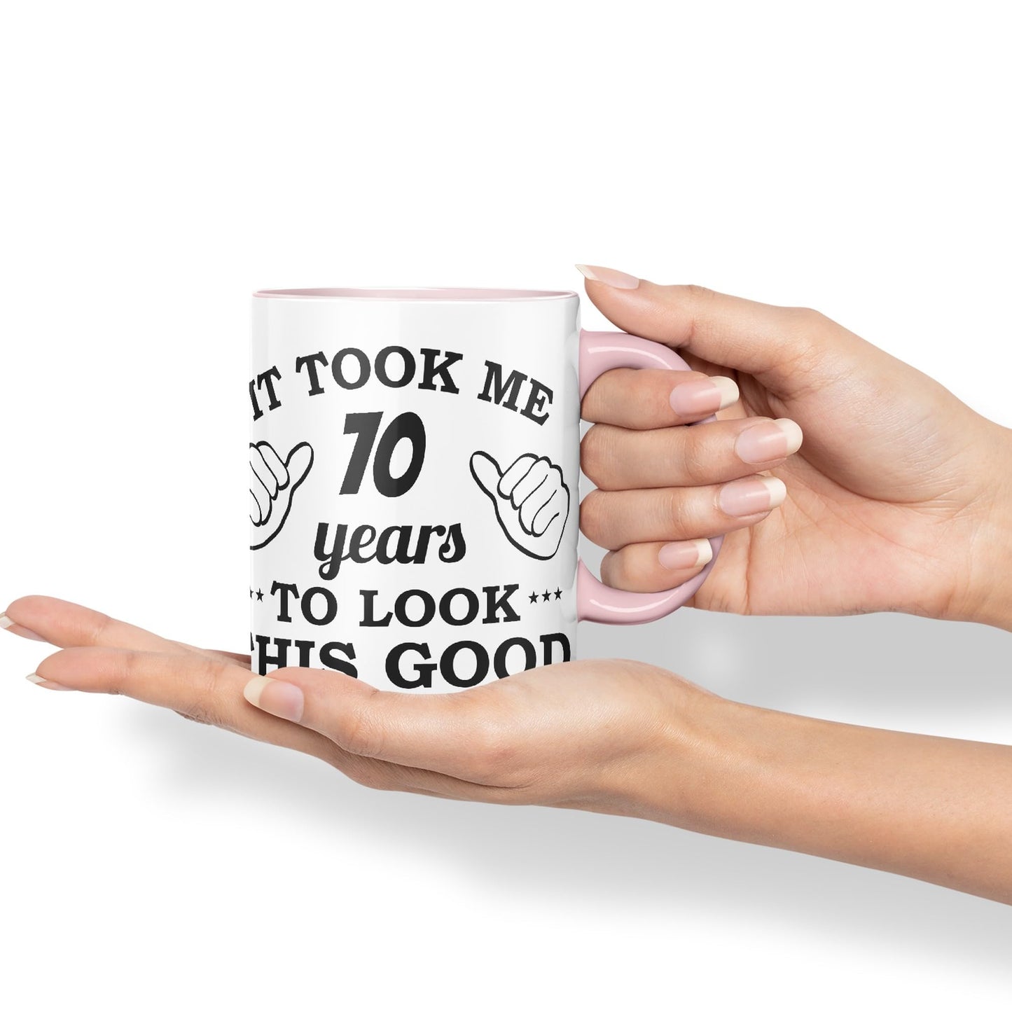 Vixar It Took me 70 Years to Look This Good Happy Birthday Ceramic Coloured Mug Cup Gift Coffee Tea
