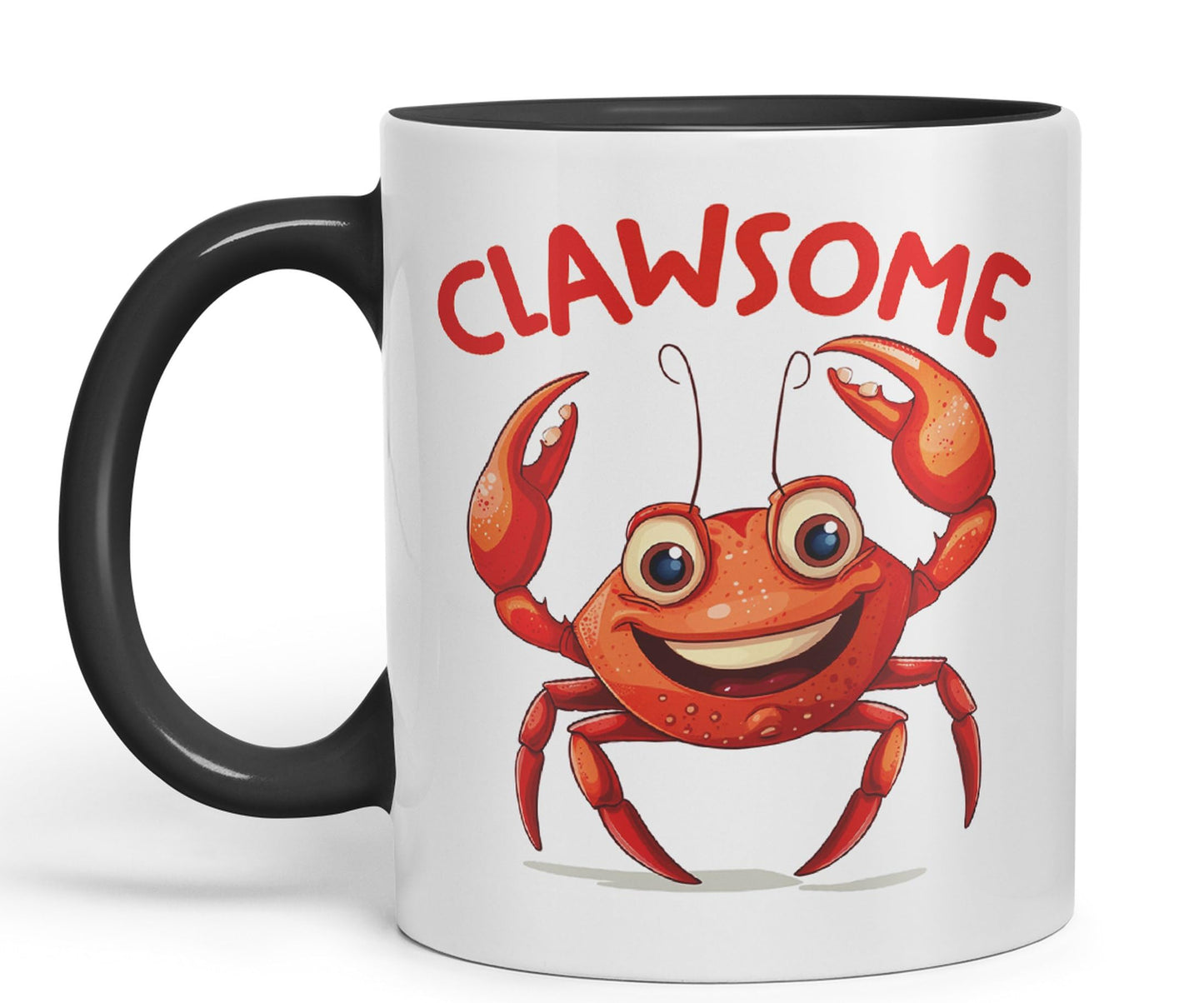 Clawsome Crab, Joke sarkasm Sarcastic Ceramic Coloured Mug Cup for Tea Coffee Hot Brew 330ml 11Oz Gift