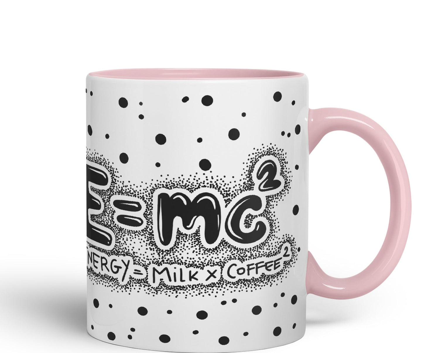 Vixar Energy Coffee Milk E-mc2 Joke Coloured Ceramic Mug Cup Gift 330ml 11oz Work Office Tea Coffee