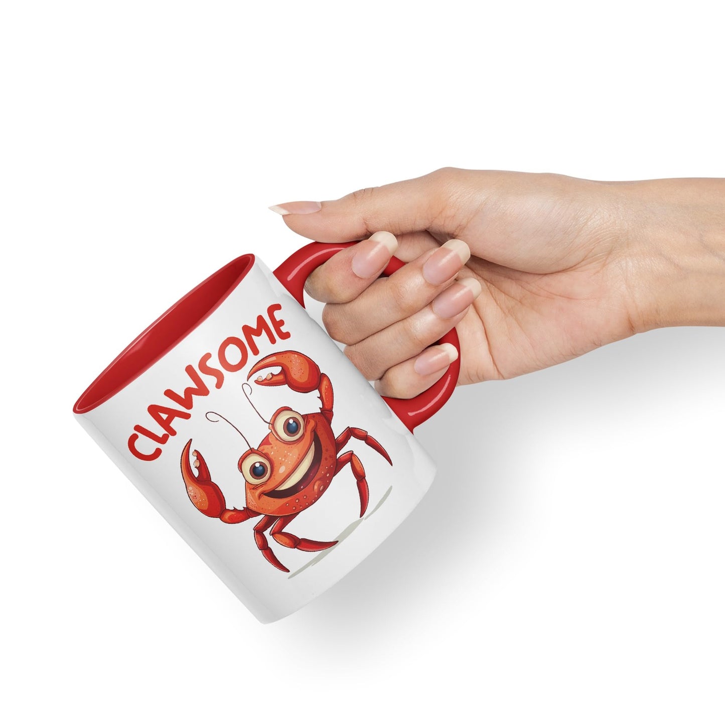 Clawsome Crab, Joke sarkasm Sarcastic Ceramic Coloured Mug Cup for Tea Coffee Hot Brew 330ml 11Oz Gift