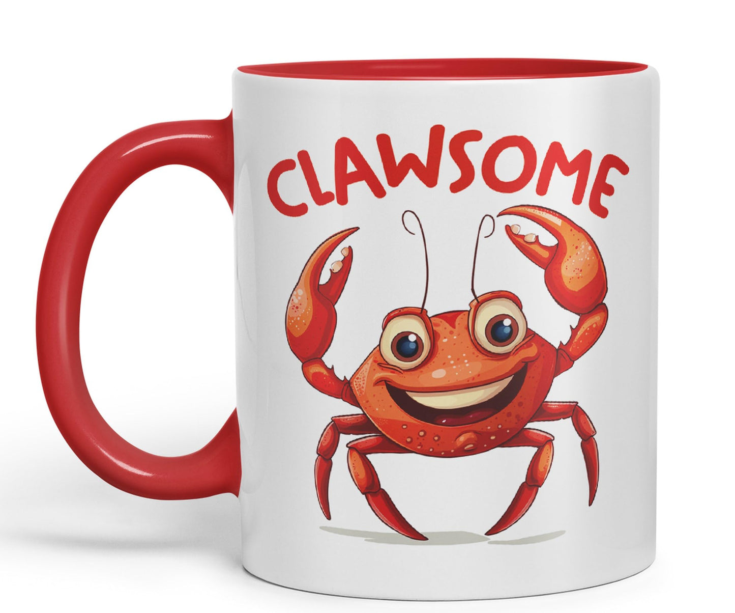 Clawsome Crab, Joke sarkasm Sarcastic Ceramic Coloured Mug Cup for Tea Coffee Hot Brew 330ml 11Oz Gift