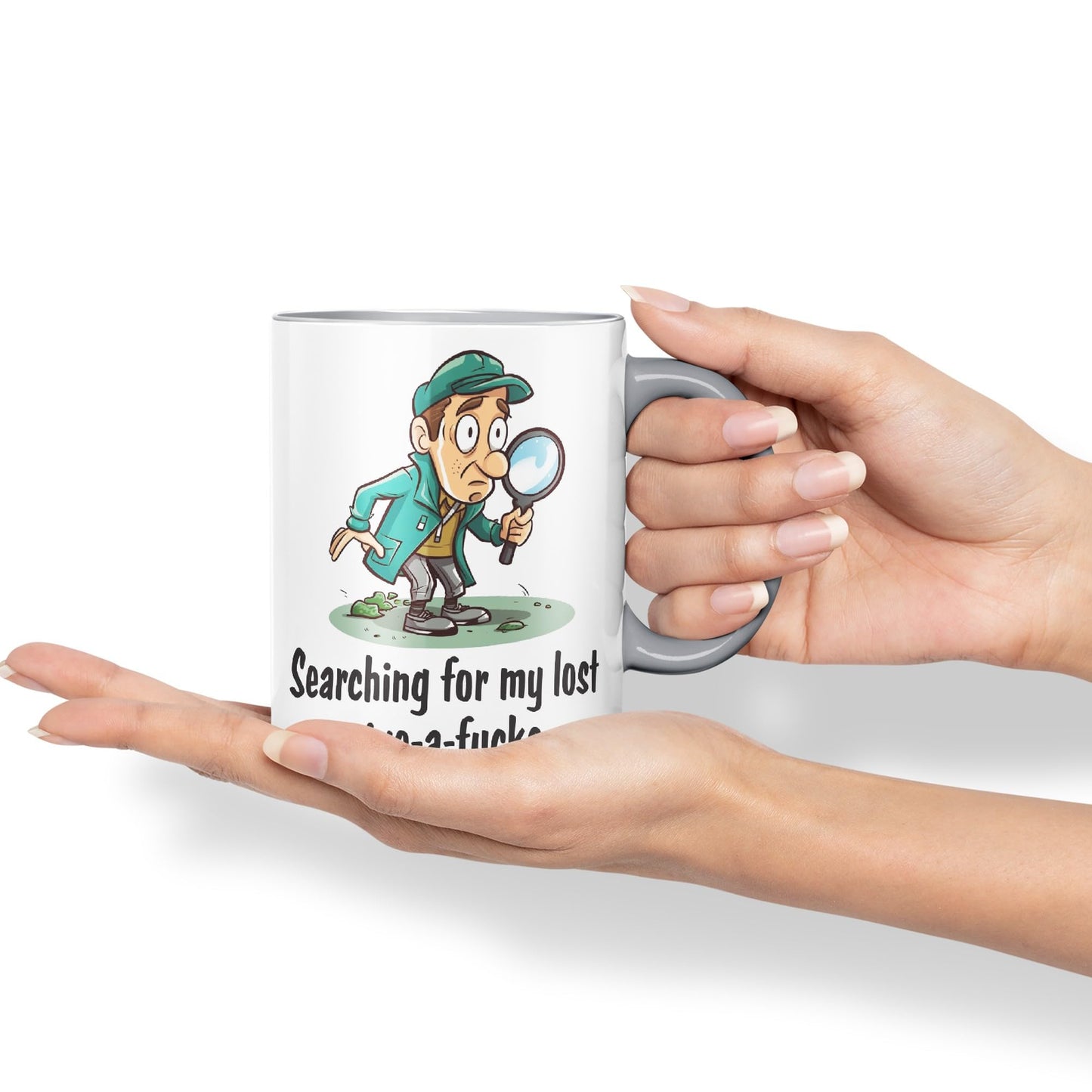 Serching for My Lost give-a-f.. Sarcastic Joke Ceramic Coloured Mug Cup for Tea Coffee Hot Brew 330ml 11 Oz Gift