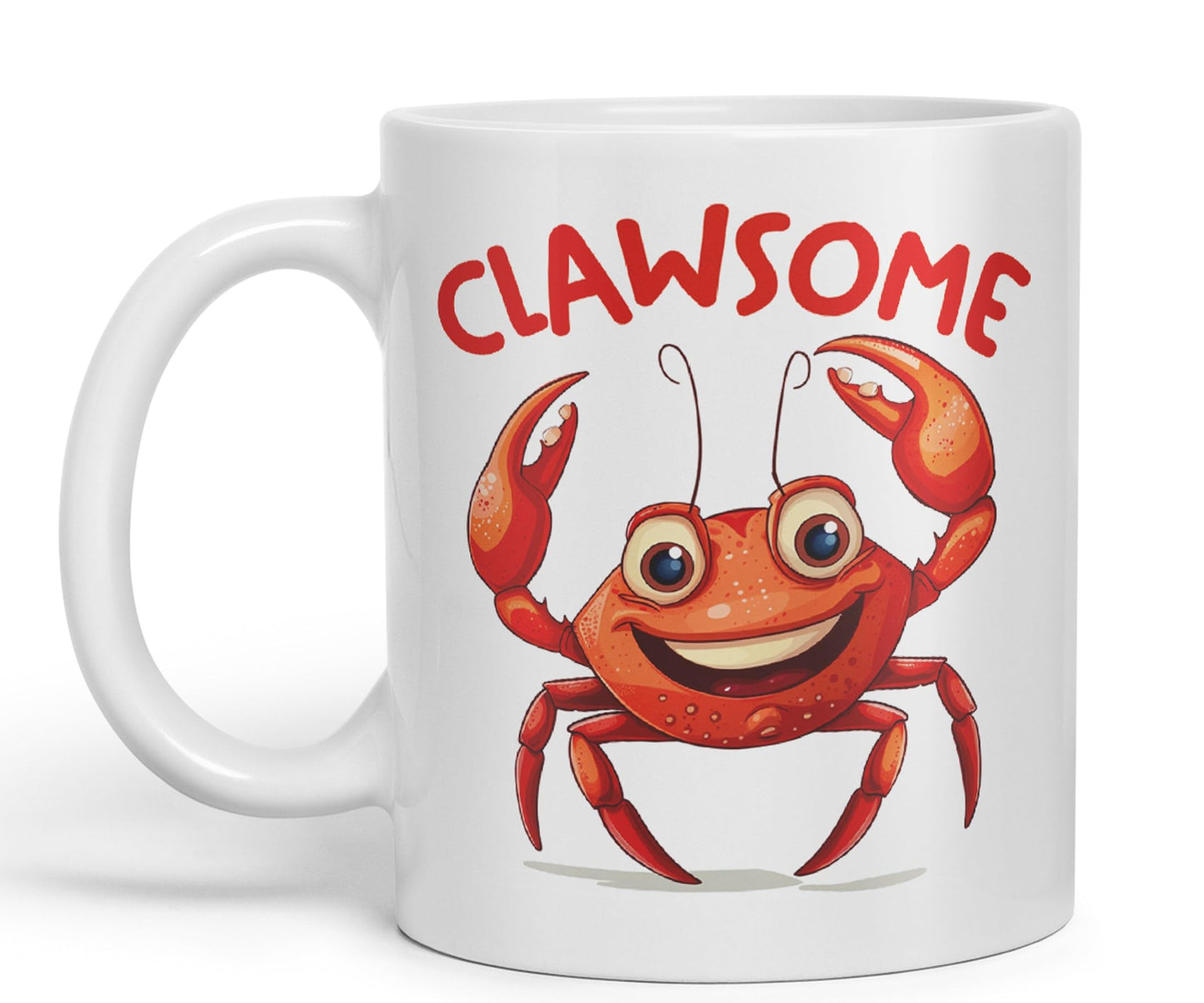 Clawsome Crab, Joke sarkasm Sarcastic Ceramic Coloured Mug Cup for Tea Coffee Hot Brew 330ml 11Oz Gift