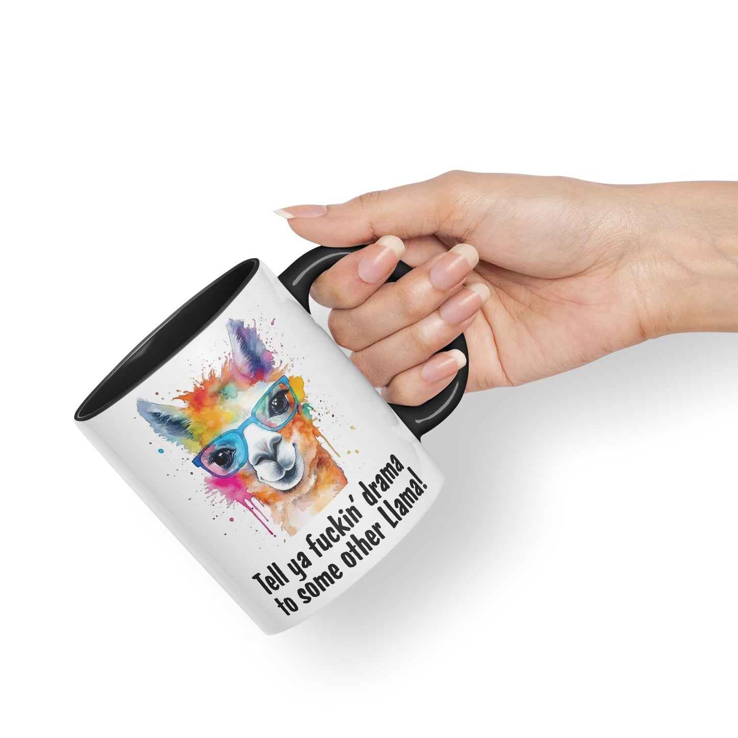 Tell ya fu.. Drama to Some Other Llama! Joke Sarcastic Ceramic Coloured Mug Cup for Tea Coffee Hot Brew 330ml 11Oz Joke