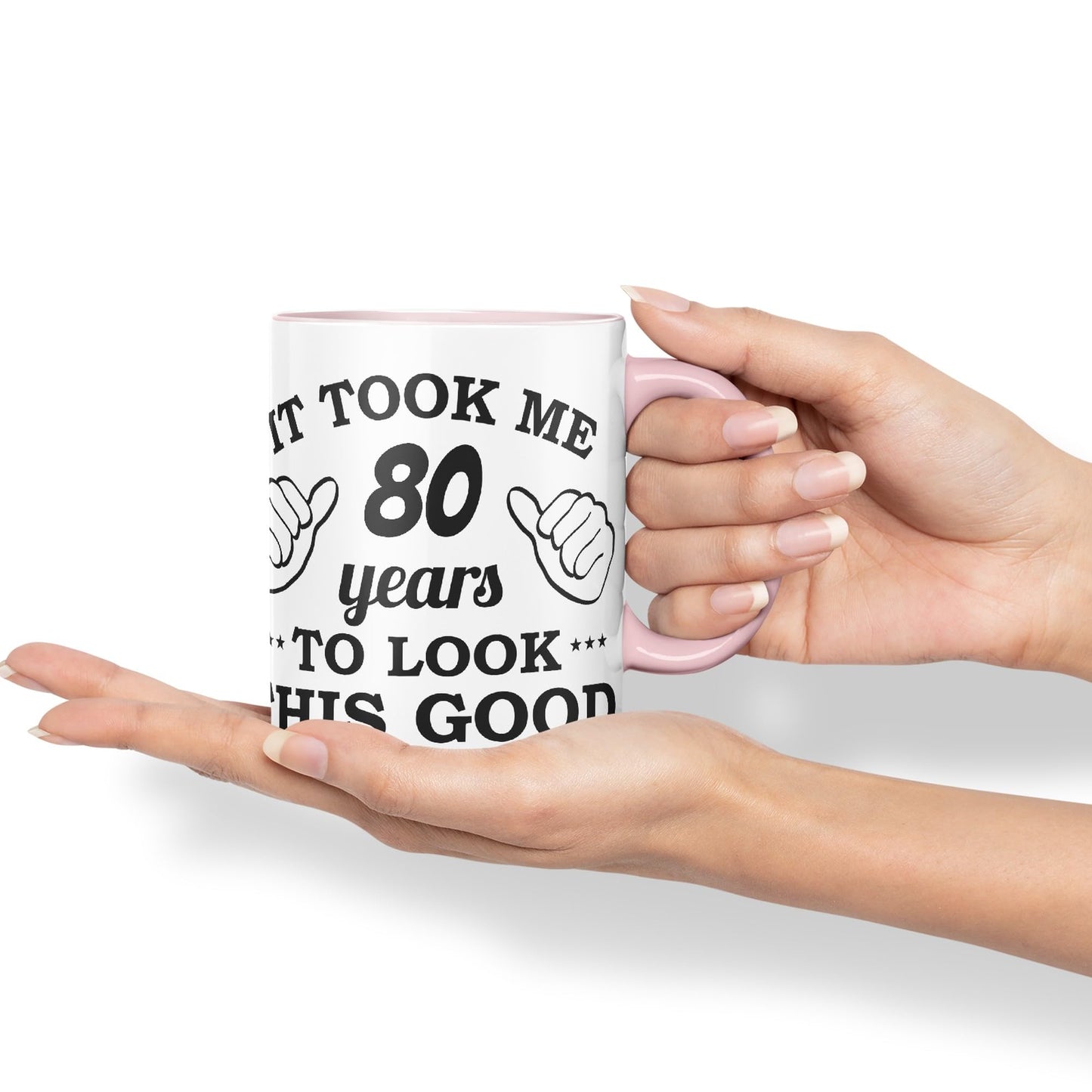 Vixar It Took me 80 Years to Look This Good Happy Birthday Ceramic Coloured Mug Cup Gift Coffee Tea