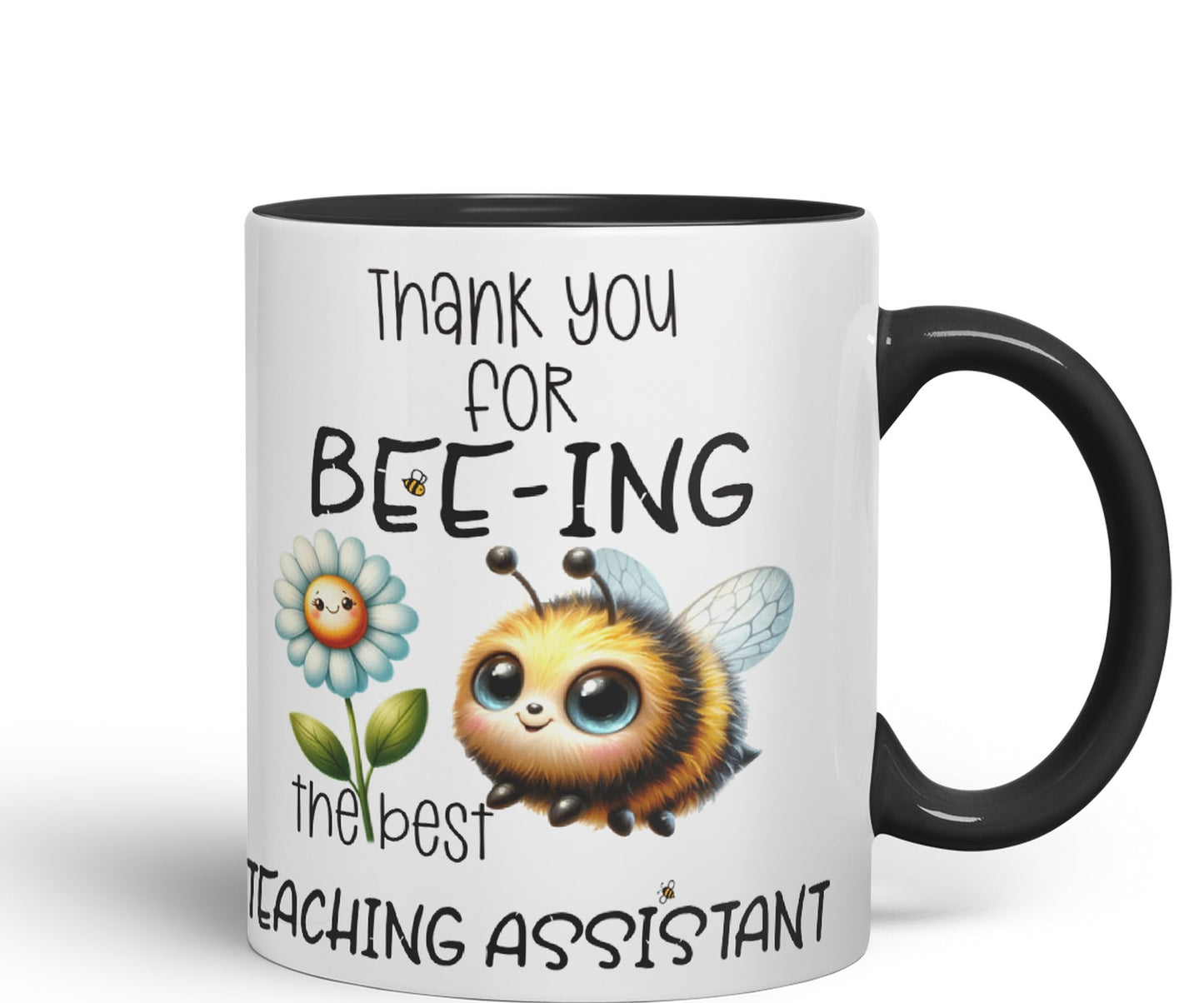Teaching Assistant Thank You for Bee-ing The best teacher Ceramic Coloured Mug Cup for Tea Coffee Hot brew 330ml 11Oz