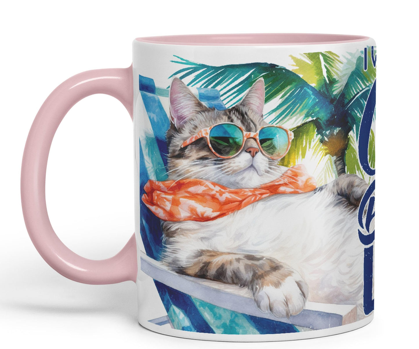 Vixar Cat Lover I Work Hard so My cat can Have a Better Life Coloured Ceramic Mug Cup Gift 330ml 11oz Work Office Tea Coffee