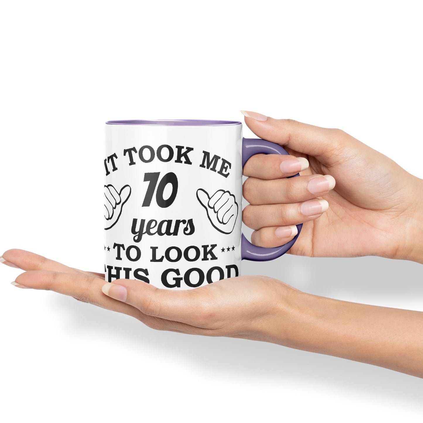 Vixar It Took me 70 Years to Look This Good Happy Birthday Ceramic Coloured Mug Cup Gift Coffee Tea