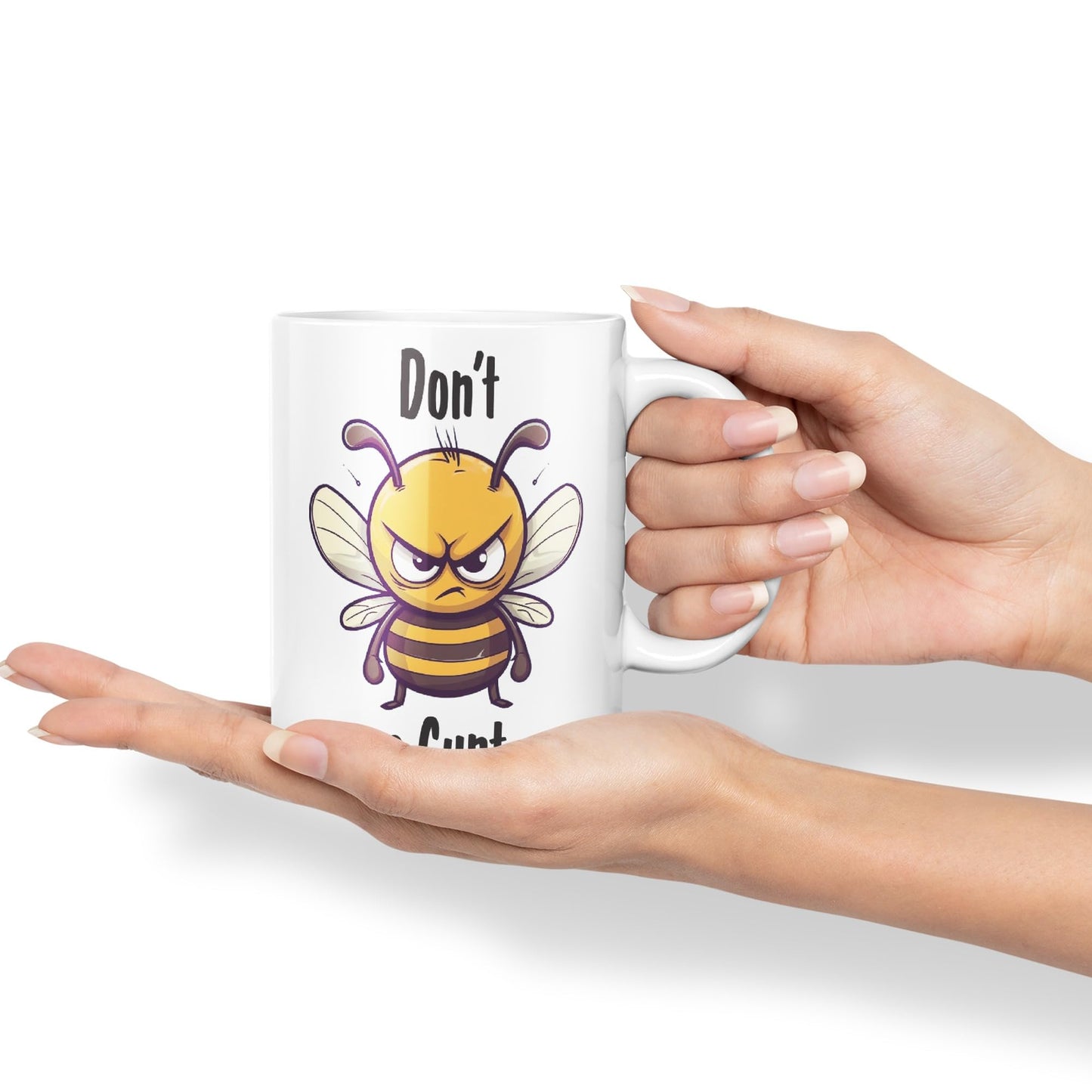 Don't be a Cun't Joke Sarcastic bee Ceramic Coloured Mug Cup for Tea Coffee Hot Brew 330ml 11Oz
