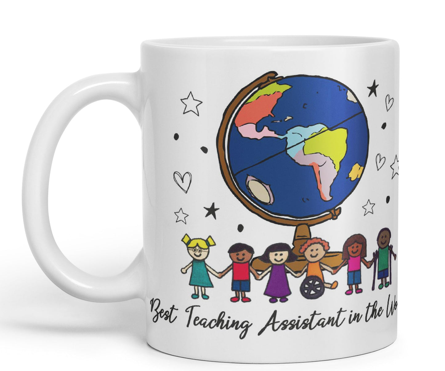Vixar Best Teaching Assistant in The World, Teacher Mug, Teacher Gift from Kids, School Gift, end of Year
